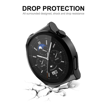 For Huawei Watch GT 3 Pro 46mm ENKAY Full Coverage Electroplated Soft TPU Case with Screen Protection(Golden) - Watch Cases by ENKAY | Online Shopping UK | buy2fix