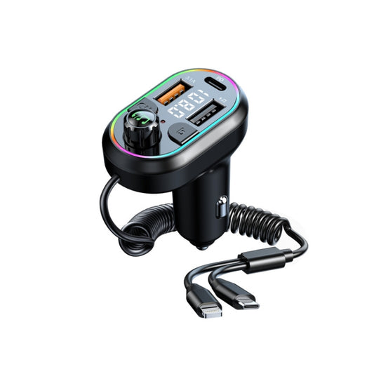 C29 Car Bluetooth 5.0 FM Transmitter  Car MP3 Player Fast Charge U Disk Lossless Music Player - In Car by buy2fix | Online Shopping UK | buy2fix
