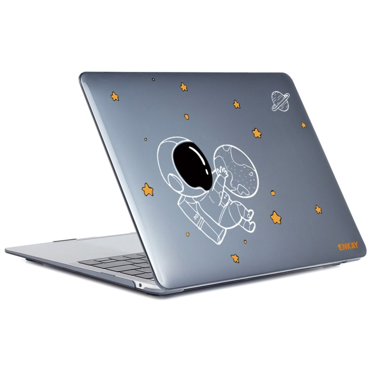 For MacBook Air 13.3 2020 A2179/A2337/A2779 2023 ENKAY Hat-Prince 3 in 1 Spaceman Pattern Laotop Protective Crystal Case with TPU Keyboard Film / Anti-dust Plugs, Version:US(Spaceman No.5) - MacBook Air Cases by ENKAY | Online Shopping UK | buy2fix