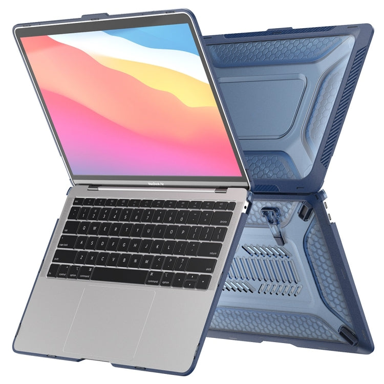 For MacBook Air 13.3 2020 A2179/A2337 ENKAY Hat-Prince 3 in 1 Protective Bracket  Case Cover Hard Shell with TPU Keyboard Film / Anti-dust Plugs, Version:EU(Grey) - MacBook Air Cases by ENKAY | Online Shopping UK | buy2fix