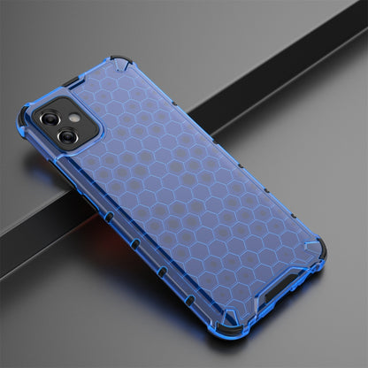 For Samsung Galaxy A04e 4G Honeycomb Phone Case(Blue) - Galaxy Phone Cases by buy2fix | Online Shopping UK | buy2fix