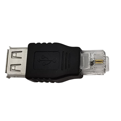 JUNSUNMAY USB Femal to Male RJ11 6P2C Adapter Converter -  by JUNSUNMAY | Online Shopping UK | buy2fix