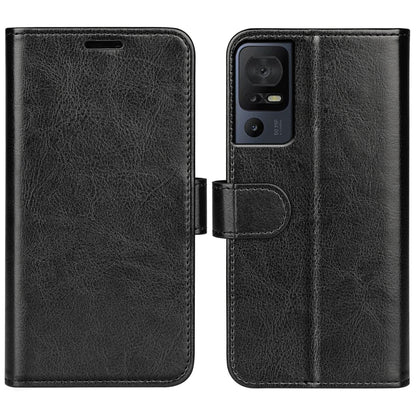 For TCL 40 SE R64 Texture Horizontal Flip Leather Phone Case(Black) - More Brand by buy2fix | Online Shopping UK | buy2fix