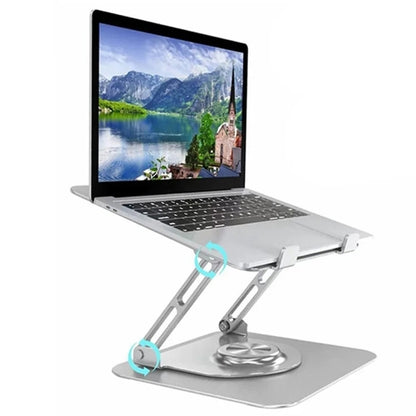 D147 Foldable 360 Degree Rotating Laptop Lifting Bracket Aluminum Alloy Notebook Desktop Stand(Silver) -  by buy2fix | Online Shopping UK | buy2fix