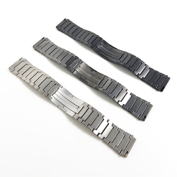 For Samsung Gear S3 Frontier One Bead Titanium Alloy Watch Band(Black) - Watch Bands by buy2fix | Online Shopping UK | buy2fix