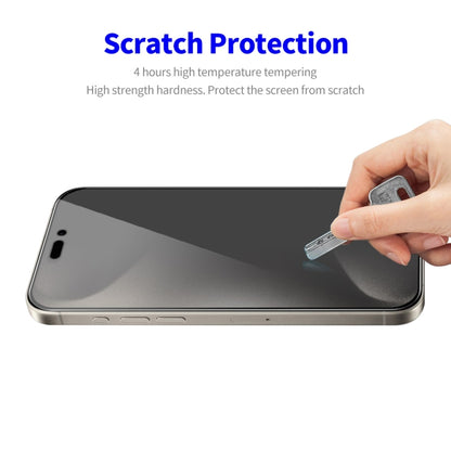 For iPhone 15 Pro Max ENKAY Hat-Prince 28 Degree Anti-peeping Tempered Glass Full Screen Film - iPhone 15 Pro Max Tempered Glass by ENKAY | Online Shopping UK | buy2fix