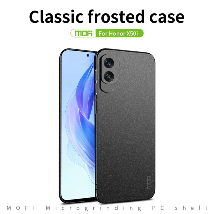 For Honor X50i / 90 Lite MOFI Fandun Series Frosted PC Ultra-thin All-inclusive Phone Case(Gray) - Honor Cases by MOFI | Online Shopping UK | buy2fix