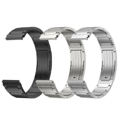 For SUUNTO 9 Peak Pro 22mm I-Shaped Titanium Alloy Watch Band(Black) -  by buy2fix | Online Shopping UK | buy2fix
