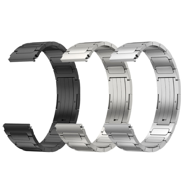 For Xiaomi Watch S2 42mm 22mm I-Shaped Titanium Alloy Watch Band(Grey) - Watch Bands by buy2fix | Online Shopping UK | buy2fix