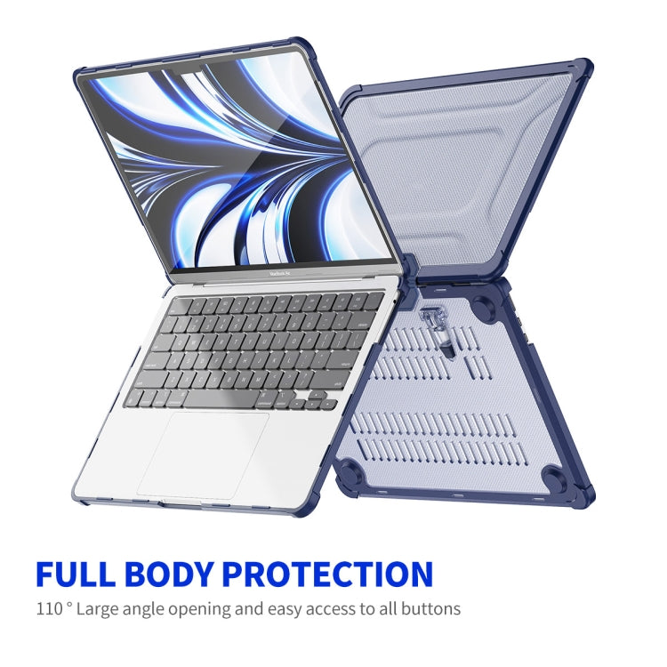 For MacBook Air 13.6 A2681 ENKAY Hat-Prince 3 in 1 Protective Bracket Case Cover Hard Shell with TPU Keyboard Film / PET Screen Protector, Version:US(Black) - MacBook Air Cases by ENKAY | Online Shopping UK | buy2fix