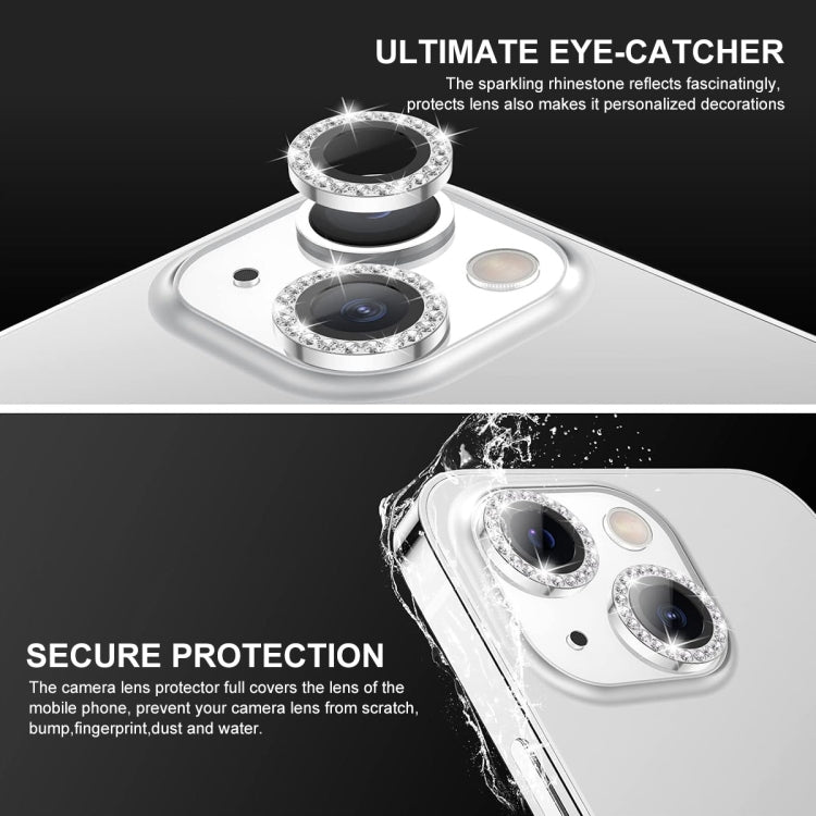 For iPhone 13 / 13 mini ENKAY AR Anti-reflection Individual Diamond Ring Camera Lens Glass Full Film(Deep Green) - iPhone 13 Tempered Glass by ENKAY | Online Shopping UK | buy2fix