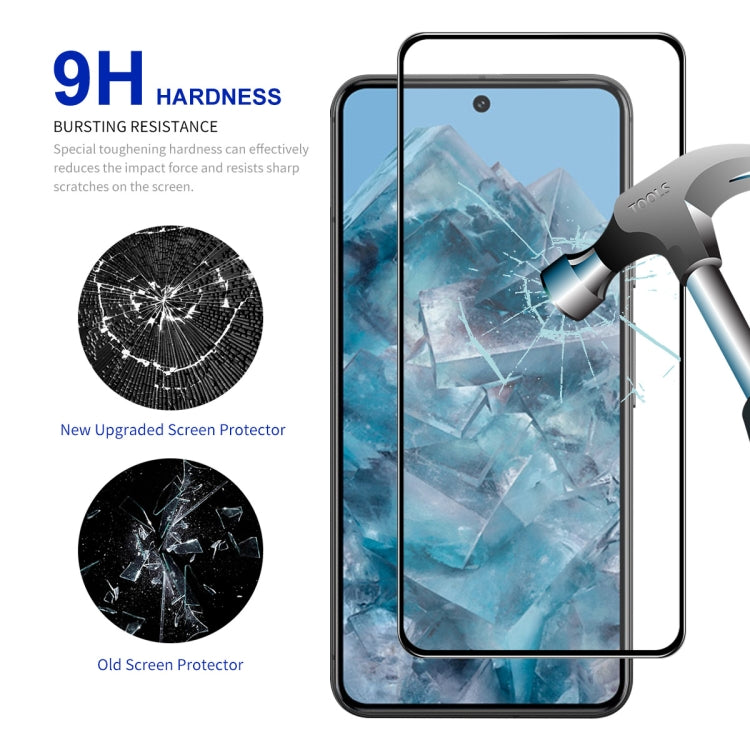 For Google Pixel 8 Pro 10pcs ENKAY Hat-Prince Full Glue High Aluminum-silicon Tempered Glass Film - Google Tempered Glass by ENKAY | Online Shopping UK | buy2fix