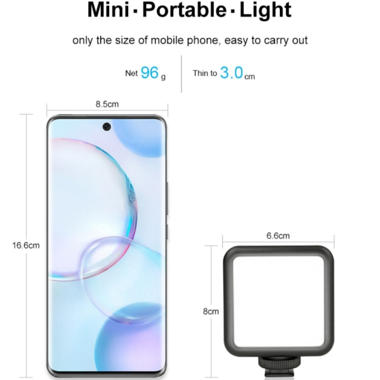 VLOGLITE W49S Adjustable Brightness Mini Beauty Video Light Photography Live Streaming LED Fill Light -  by VLOGLITE | Online Shopping UK | buy2fix