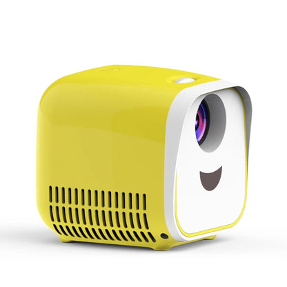 L1 Children Projector Mini LED Portable Home Speaker Projector, EU Plug(Yellow) - Consumer Electronics by buy2fix | Online Shopping UK | buy2fix