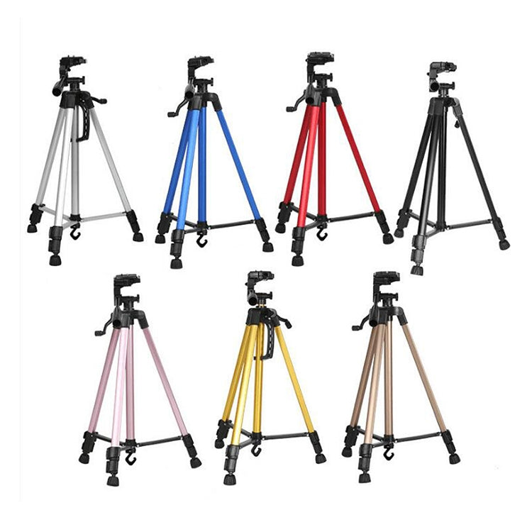 Portable Phone Live Selfie 3366 Tripod Stand DV SLR Camera Self-timer Full Light Bracket(Yellow) - Camera Accessories by INDEPMAN | Online Shopping UK | buy2fix