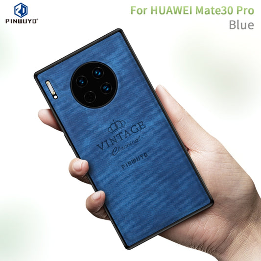 For Huawei Mate 30 Pro PINWUYO Zun Series PC + TPU + Skin Waterproof and Anti-fall All-inclusive Protective Case(Blue) - Huawei Cases by PINWUYO | Online Shopping UK | buy2fix