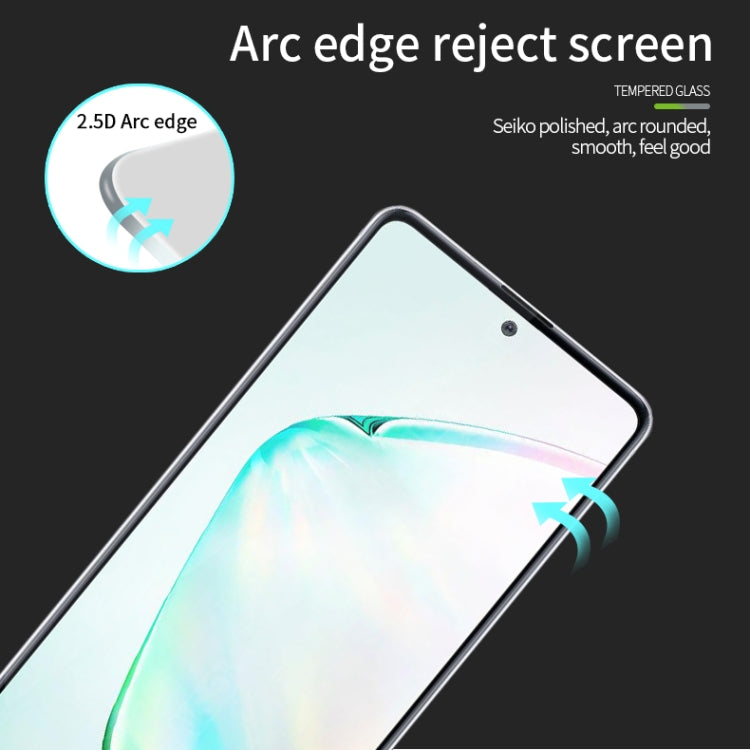 For Galaxy A81 / Note 10 Lite PINWUYO 9H 2.5D Full Screen Tempered Glass Film(Black) - Galaxy Tempered Glass by PINWUYO | Online Shopping UK | buy2fix