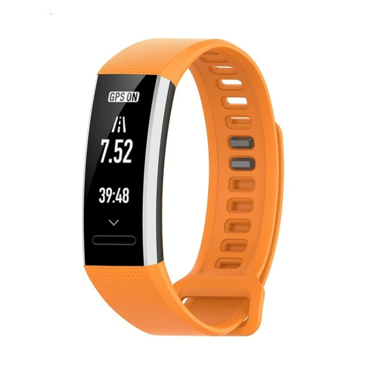 For Huawei Band 2 Pro / Band 2 / ERS-B19 / ERS-B29 Sports Bracelet Silicone Watch Band(Orange) - Smart Wear by buy2fix | Online Shopping UK | buy2fix