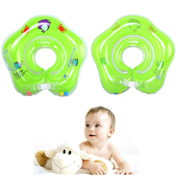 Circle Shaped Inflatable Baby Children Swimming Neck Ring(Green) - Outdoor & Sports by buy2fix | Online Shopping UK | buy2fix