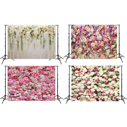 2.1m x 1.5m Flower Wall Simulation Rose Wedding Party Arrangement 3D Photography Background Cloth(H4) - Camera Accessories by buy2fix | Online Shopping UK | buy2fix