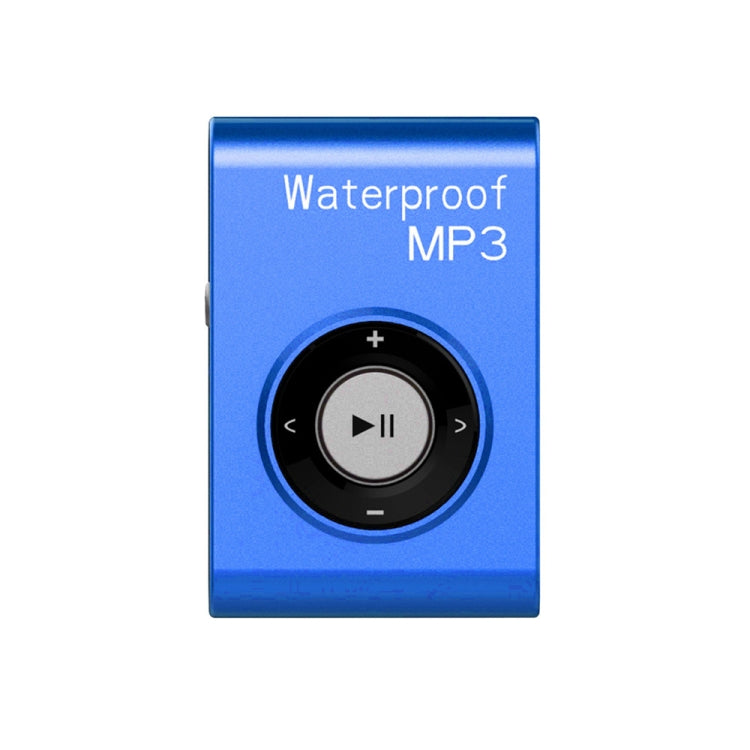 C26 IPX8 Waterproof Swimming Diving Sports MP3 Music Player with Clip & Earphone, Support FM, Memory:8GB(Blue) - Consumer Electronics by buy2fix | Online Shopping UK | buy2fix