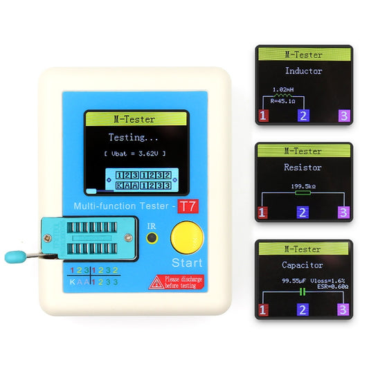 CR-T7 3.5 inch Colorful Display Multi-functional TFT Backlight Transistor Tester for Diode Triode Capacitor Resistor - Consumer Electronics by buy2fix | Online Shopping UK | buy2fix