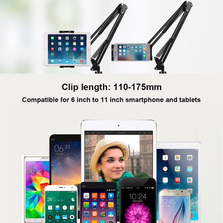 Universal 360 Degree Rotating Flexible Long Arm Lazy Phone Tablet Pad Holder Clip Bracket - Lazy Bracket by buy2fix | Online Shopping UK | buy2fix