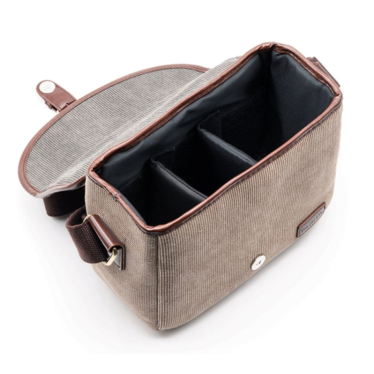 Retro Photo Camera Bag Case Cover For Canon EOS 200D 77D 7D 80D 800D 1300D 6D 70D 760D 750D 700D 600D 100D 1200D 1100D SX540(Dark Khaki) - Camera Accessories by buy2fix | Online Shopping UK | buy2fix
