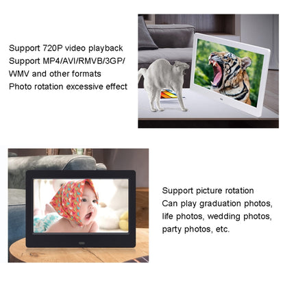 DPF-706 7 inch Digital Photo Frame LED Wall Mounted Advertising Machine, Plug:UK Plug(White) - Consumer Electronics by buy2fix | Online Shopping UK | buy2fix