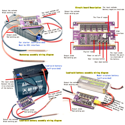 Compatible Version 12V Digital Display DIY Battery Spot Welding Machine Pen Control, Style:10 Square Pen - Home & Garden by buy2fix | Online Shopping UK | buy2fix