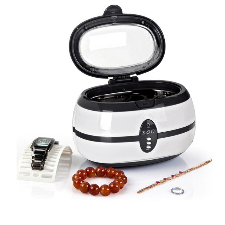 VGT-800 600ml Low Noise Vacuum Cleaner Ultrasonic Cleaner with SUS304 Tank for Home Jewelry Eyeglass Watch, Specification:UK Plug - Home & Garden by buy2fix | Online Shopping UK | buy2fix