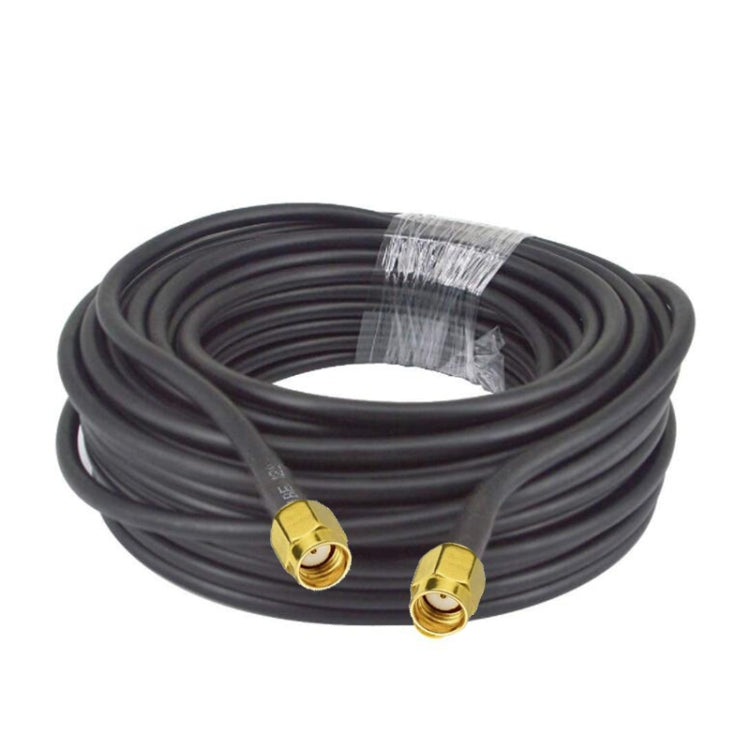 RP-SMA Male To RP-SMA Male RG58 Coaxial Adapter Cable, Cable Length:10m - Connectors by buy2fix | Online Shopping UK | buy2fix