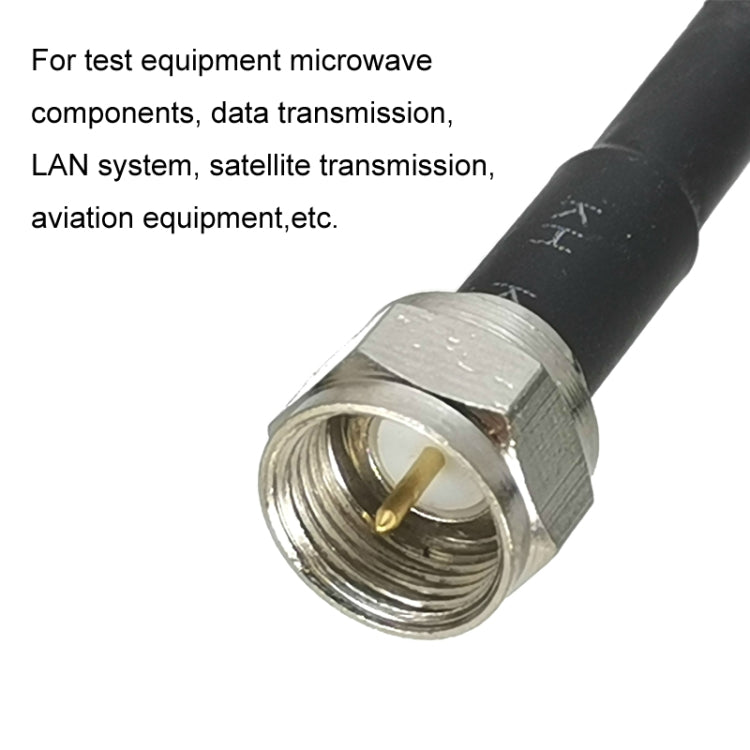 SMA Male To F TV Male RG58 Coaxial Adapter Cable, Cable Length:0.5m - Connectors by buy2fix | Online Shopping UK | buy2fix