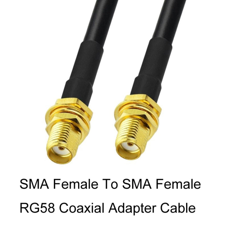 SMA Female To SMA Female RG58 Coaxial Adapter Cable, Cable Length:5m - Connectors by buy2fix | Online Shopping UK | buy2fix