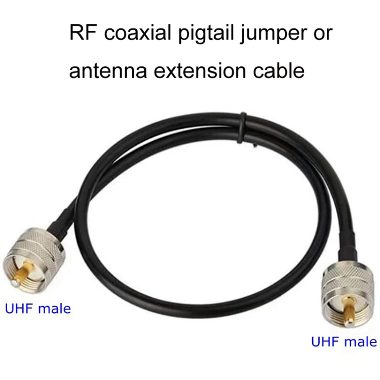 UHF Male To UHF Male RG58 Coaxial Adapter Cable, Cable Length:1.5m - Connectors by buy2fix | Online Shopping UK | buy2fix