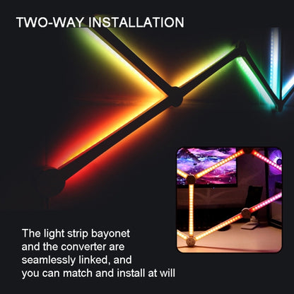 JSK-P22 Smart RGB Mosaic Light Rhythm Light Support Amazon Alexa / Google Assistant /DuerOS UK Plug(Black) - Novelty Lighting by buy2fix | Online Shopping UK | buy2fix