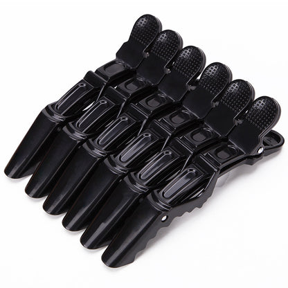 6 PCS Hair Not Easy to Slip off Hair Salon Barber Shop Style Partition Special Clip Hair Tools(Black) - Hair Trimmer by buy2fix | Online Shopping UK | buy2fix