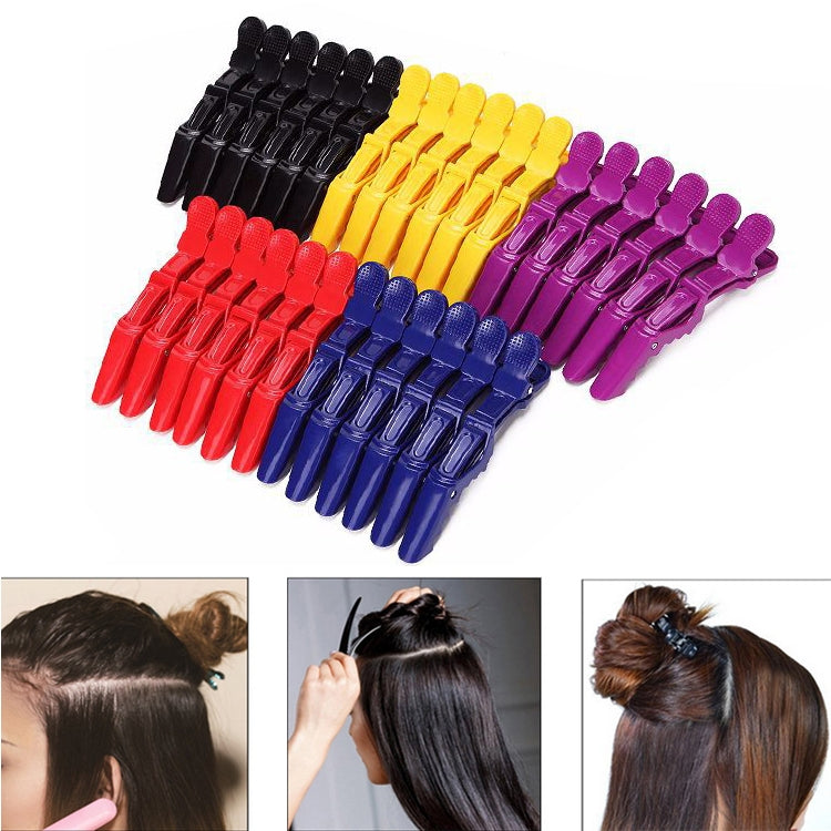6 PCS Hair Not Easy to Slip off Hair Salon Barber Shop Style Partition Special Clip Hair Tools(Black) - Hair Trimmer by buy2fix | Online Shopping UK | buy2fix