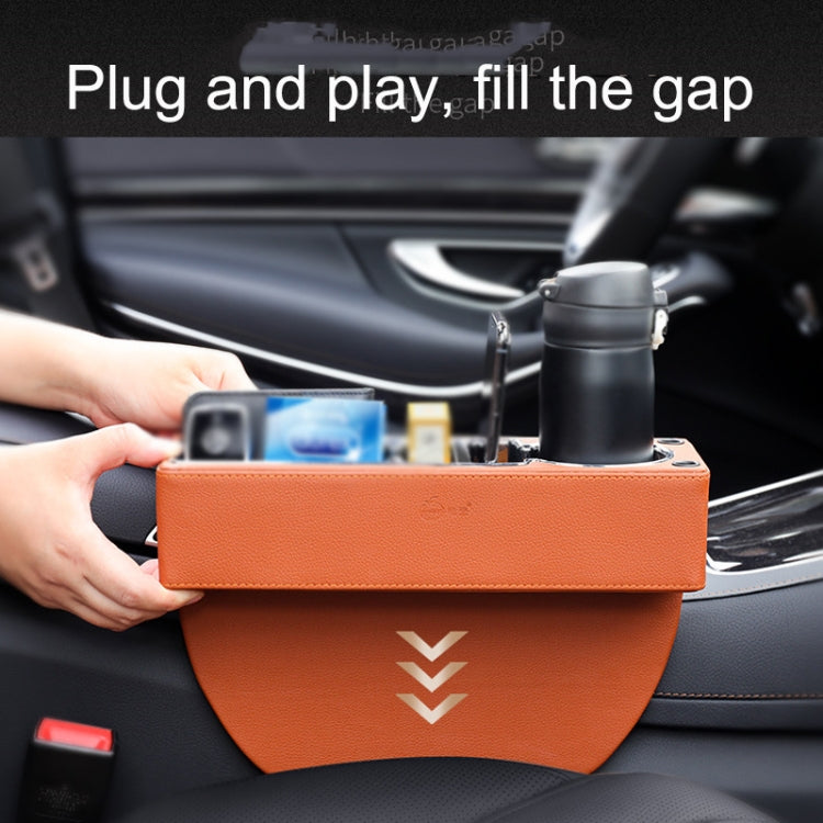 SUSISUN SNH010 Car Seat Gap Storage Box, Style:Positive Drive(Apricot) - In Car by SUSISUN | Online Shopping UK | buy2fix