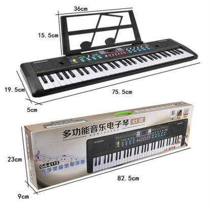 Large 61 Key Childrens Keyboard Musical Instrument Toy, Specification:CN Plug - Keyboard Instruments by buy2fix | Online Shopping UK | buy2fix