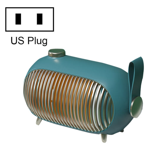 N301 Mini Heater Office Desk Silent Hot Air Heater Household Bedroom Heater US Plug(Emerald) - Consumer Electronics by buy2fix | Online Shopping UK | buy2fix