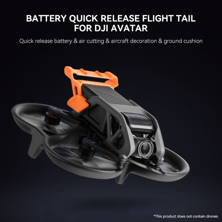 For DJI Avata RCSTQ 1379600 Battery Quick Release Flight Tail UAV Accessories(Orange) -  by RCSTQ | Online Shopping UK | buy2fix