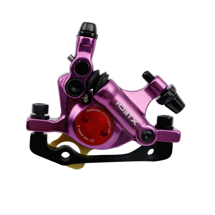 ZOOM HB100 Mountain Bike Hydraulic Brake Caliper Folding Bike Cable Pull Hydraulic Disc Brake Caliper, Style:Front(Purple) - Outdoor & Sports by Zoom | Online Shopping UK | buy2fix