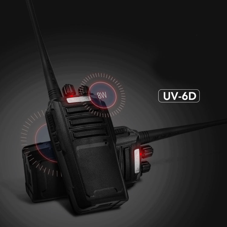 Baofeng BF-UV6D Civil Hotel Outdoor Construction Site Mobile High-power Walkie-talkie, Plug Specifications:EU Plug - Consumer Electronics by Baofeng | Online Shopping UK | buy2fix