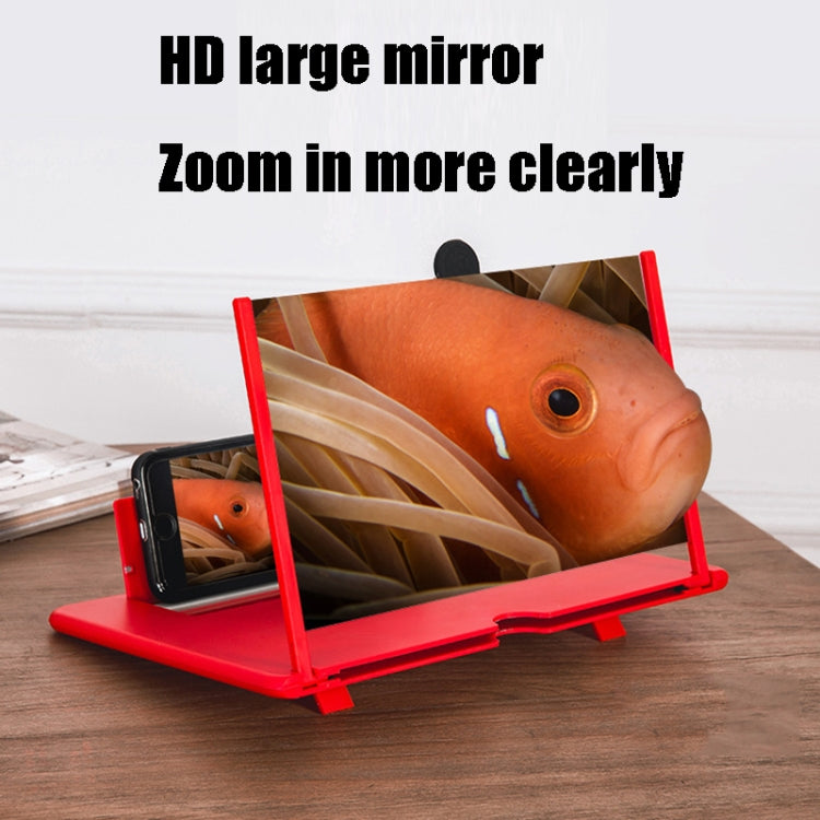 10 inch Pull-out Typed Ultra-clear 3D Mobile Phone Screen Stretching Bracket Amplifier(Red) - Screen Magnifier by buy2fix | Online Shopping UK | buy2fix