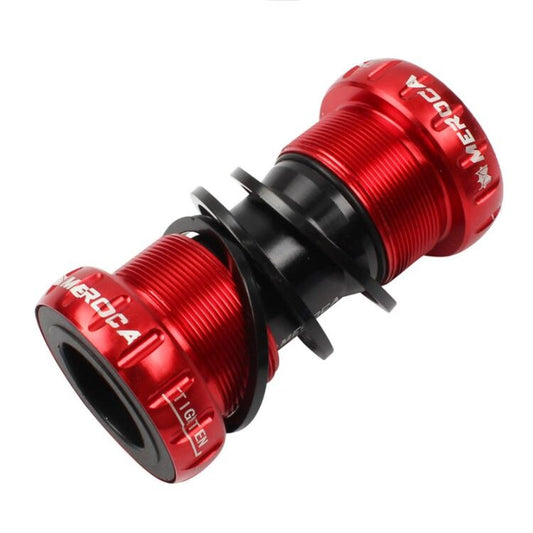 Meroca Mountain Bike Bottom Axle One Hollow Bb Bicycle Screw-In Bottom(Red) - Outdoor & Sports by buy2fix | Online Shopping UK | buy2fix