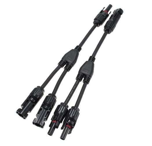 1 Pair MC4 Branch Y Adapter Connectors M/M/F and F/F/M for Solar Panels Cable(mc4) - Consumer Electronics by buy2fix | Online Shopping UK | buy2fix