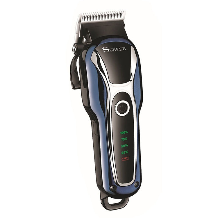 Surker SK-803 High-power LCD Hair Clipper Plug-in Dual-use Electric Clippers(Blue) - Hair Trimmer by buy2fix | Online Shopping UK | buy2fix