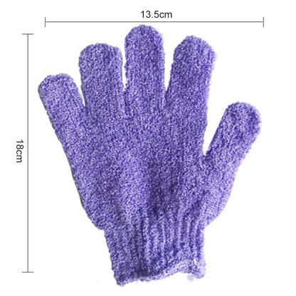 5 PCS Shower Bath Gloves Exfoliating Spa Massage Scrub Body Glove(Purple) - Home & Garden by buy2fix | Online Shopping UK | buy2fix