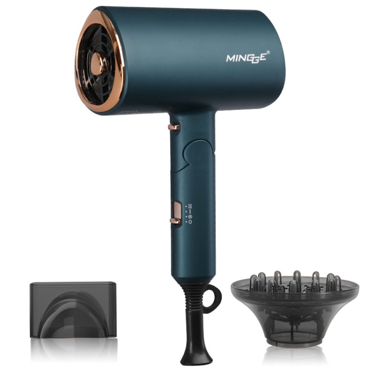 Mingge T1 T Style 1800W High-power Cold Hot Air Wind Fast Drying Folding Hair Dryer, Plug Type:EU Plug( Green) - Home & Garden by buy2fix | Online Shopping UK | buy2fix